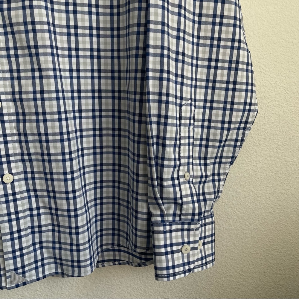 Untuckit Stretch Checkered Button Down Long Sleev… - image 3